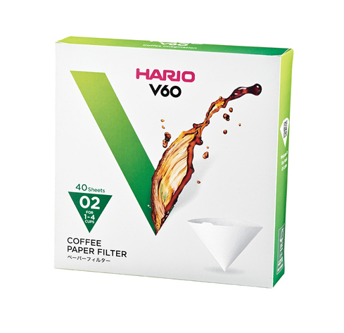 Hario paper filters for V60-02 dripper (qty 40)